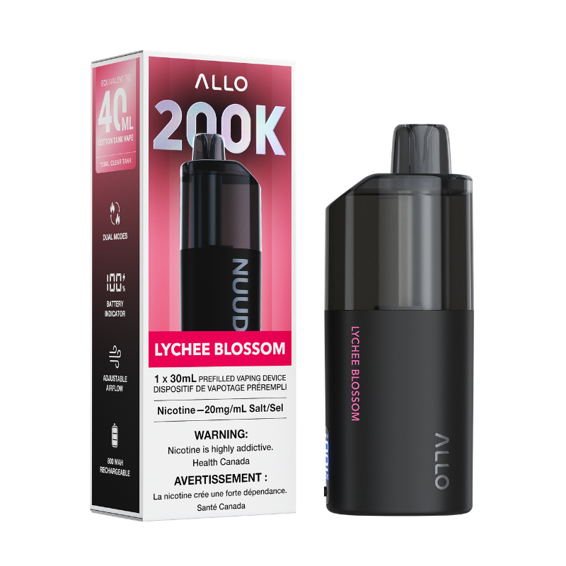 Allo NUUD 200k Disposable Vape - Lychee Blossom