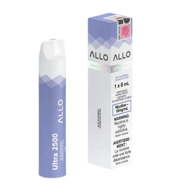 Allo Ultra 2500 Blue Raspberry 10MG Disposable - DISPOSABLE - Mister Vapor