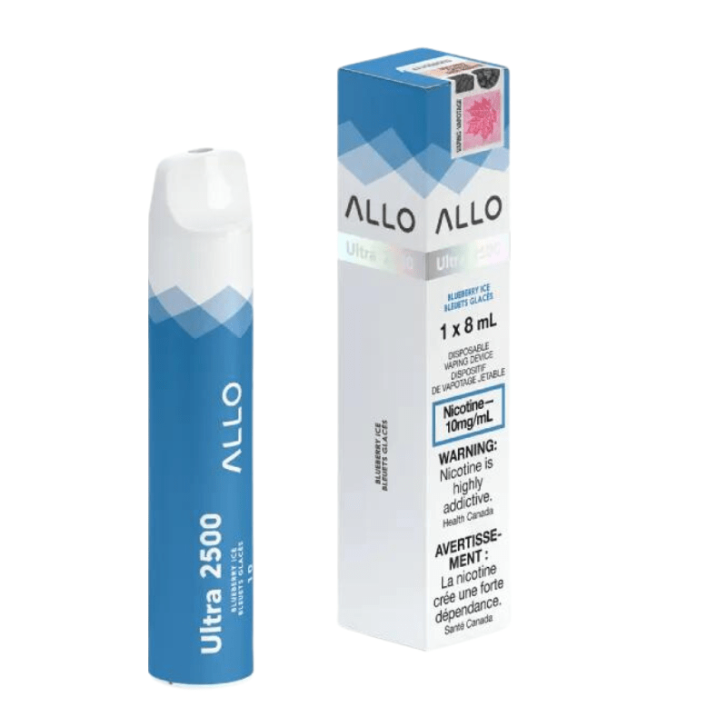 Allo Ultra 2500 Blueberry Ice 10MG Disposable - DISPOSABLE - Mister Vapor