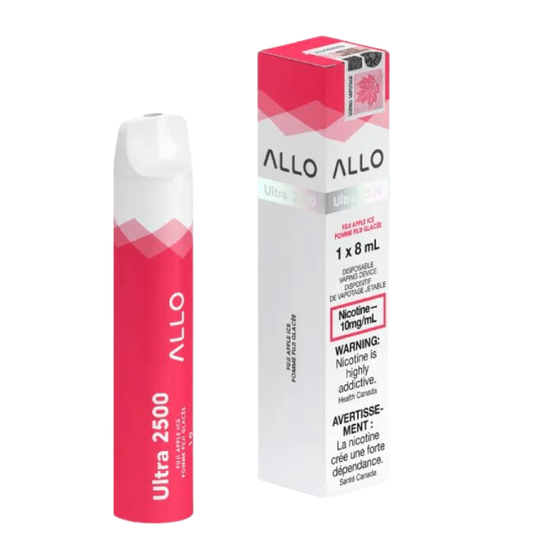 Allo Ultra 2500 Fuji Apple Ice 10MG Disposable - DISPOSABLE - Mister Vapor