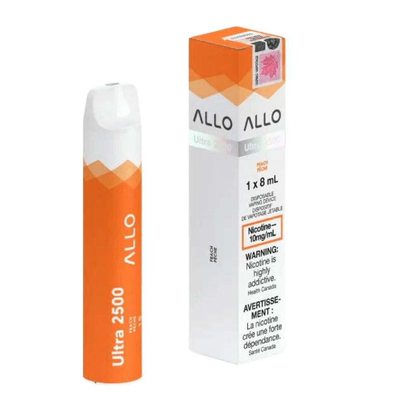 Allo Ultra 2500 Peach 10MG Disposable - DISPOSABLE - Mister Vapor