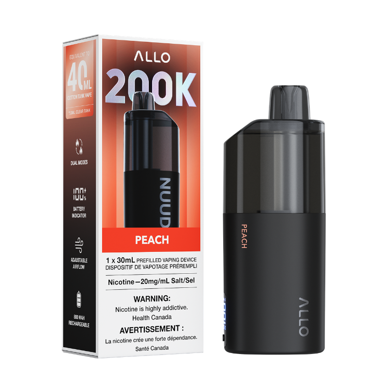 Allo NUUD 200k Disposable Vape - Peach