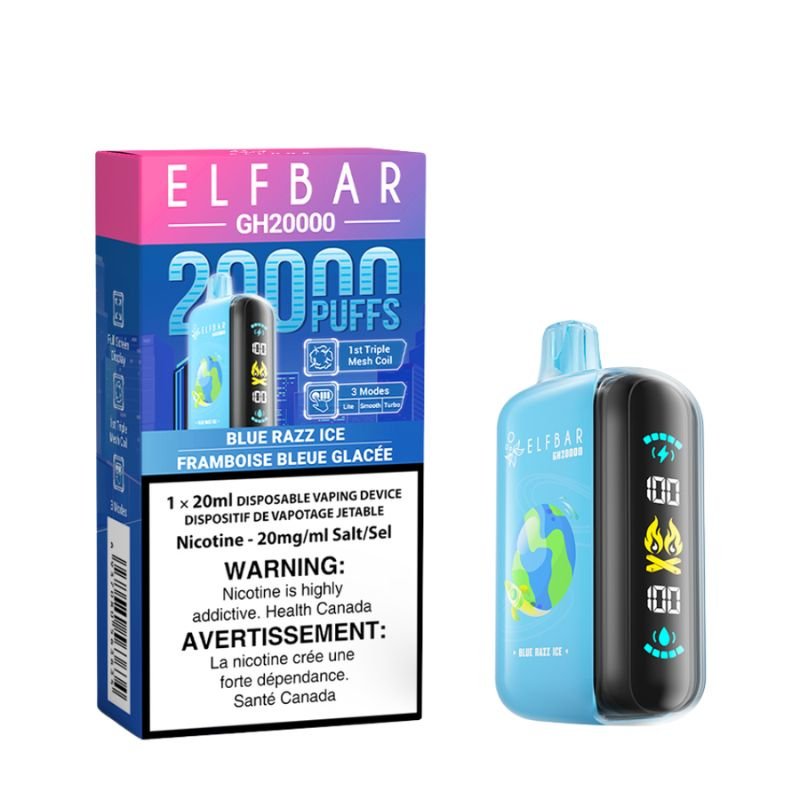 Elf Bar GH 20K Blue Razz Ice Disposable Vape - DISPOSABLE - Mister Vapor