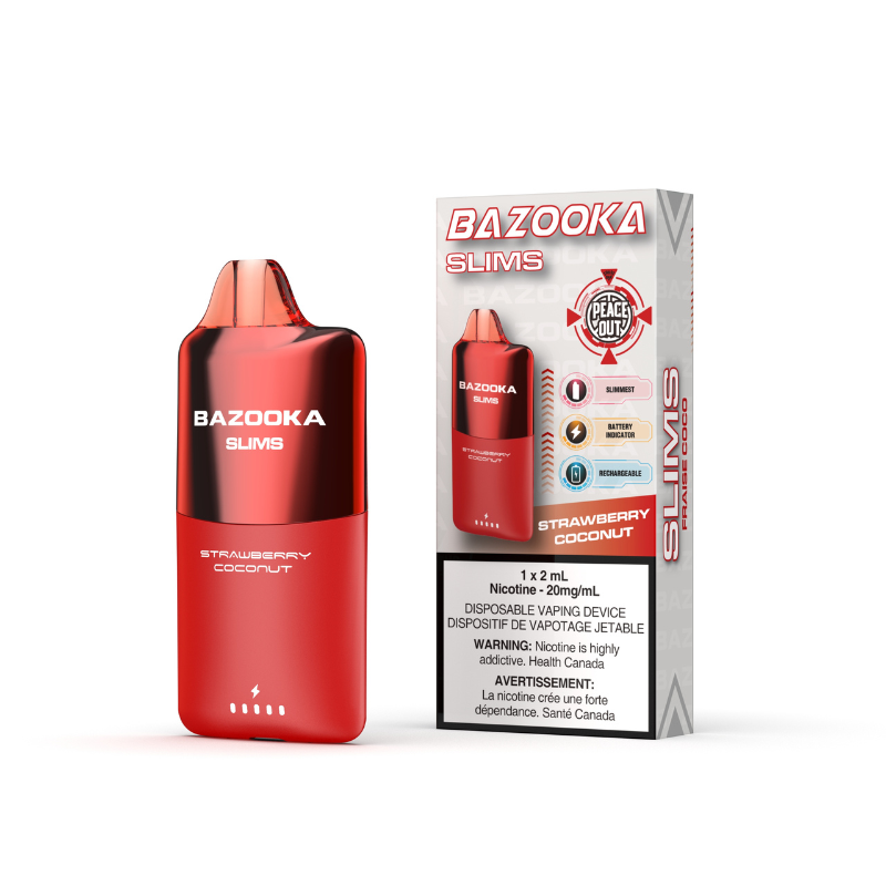 Bazooka Slims Disposable Vape - Strawberry Coconut