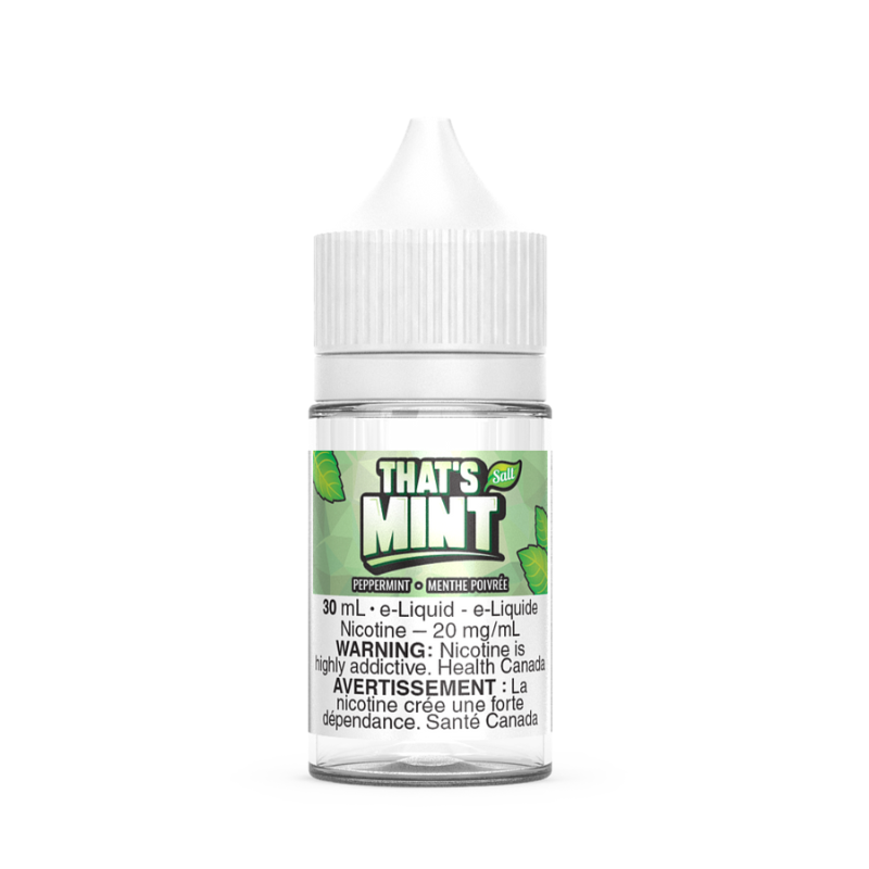 #1 BEST THATS MINT PEPPERMINT SALT E-LIQUID at MISTER VAPOR Saskatoon Nova Scotia, Montreal, Burlington, Oakview, Ajax, Whitby, Courtice, Pickering, Barrie,