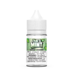 #1 BEST THATS MINT PEPPERMINT SALT E-LIQUID at MISTER VAPOR Saskatoon Nova Scotia, Montreal, Burlington, Oakview, Ajax, Whitby, Courtice, Pickering, Barrie,