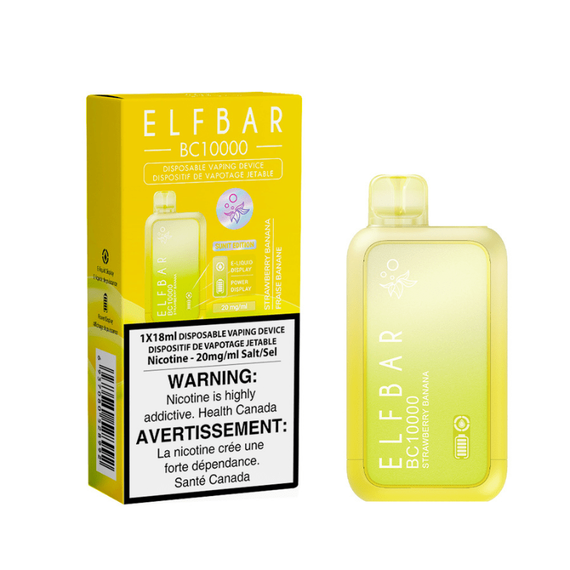 Elf Bar (BC 10K) Strawberry Banana Disposable Vape - DISPOSABLE - Mister Vapor