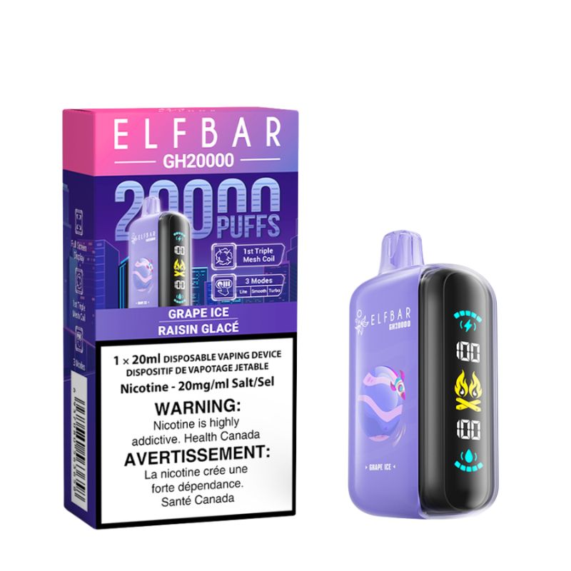 BEST IN CLASS ELF BAR GK20k GRAPE ICE DISPOSABLE MISTER VAPOR CANADA Québec, Ontario, Kelowna, Vancouver, SASKATOON, Winnipeg, Alberta, Halifax, Nova Scotia, Kamloops, New Brunswick,Calgary, Laval, Gatineau, Sherbrooke, Etobicoke, Mississauga, Markham, Richmond Hill, Ottawa, Oshawa, Vaughan, Toronto,