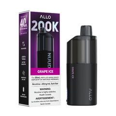 Allo NUUD 200k Disposable Vape - Grape Ice