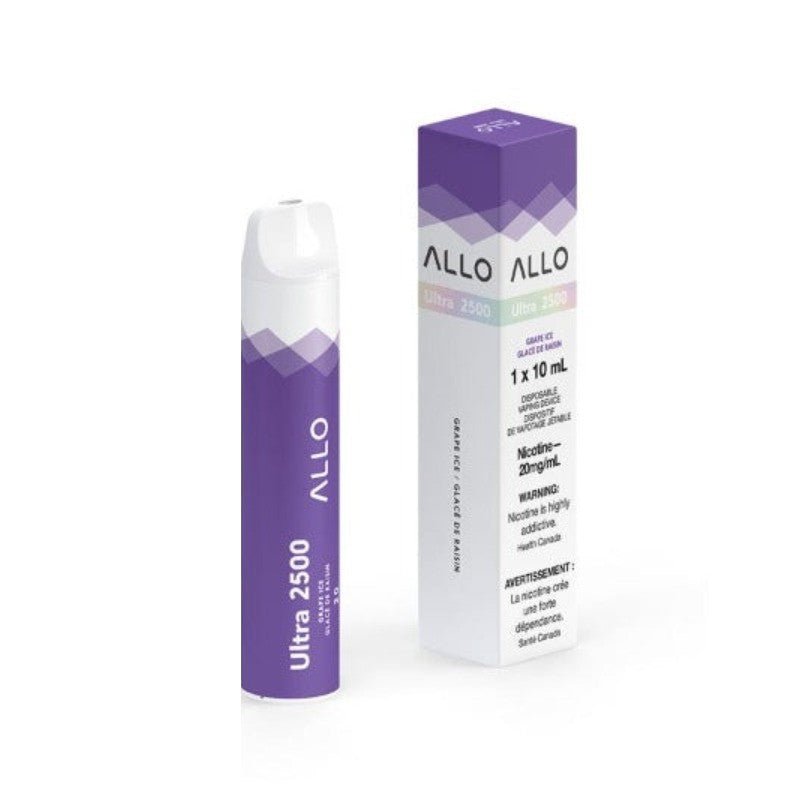 Allo Ultra 2500 Grape Ice Disposable - DISPOSABLE - Mister Vapor