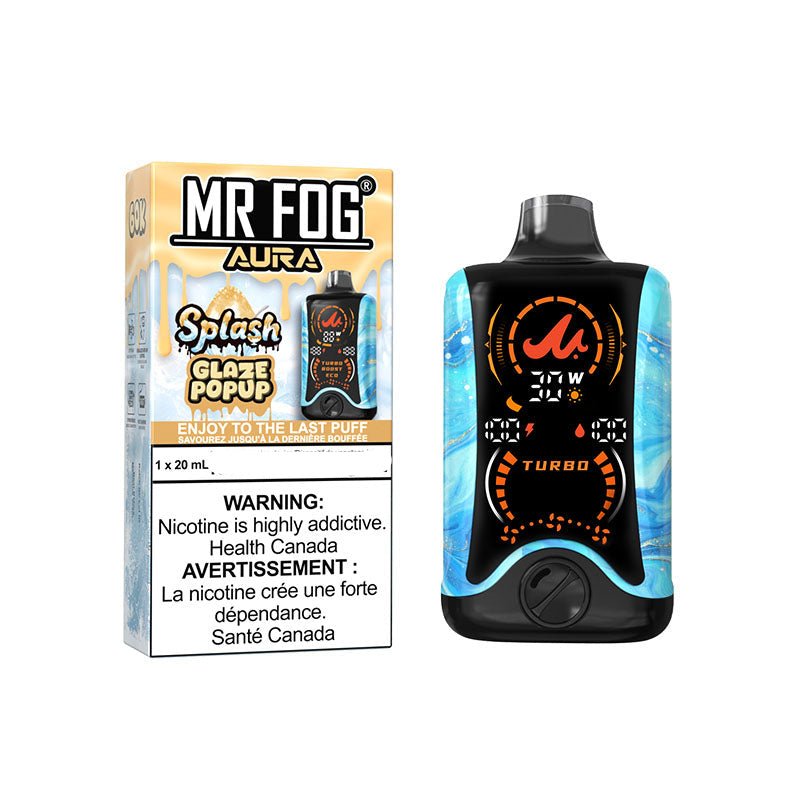 Mr Fog Aura 60K Disposable Vape Nicotine Free - Splash Glaze Popup - DISPOSABLE - Mister Vapor
