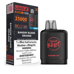 Level X G2 Boost Flavour Beast Pods - Bangin' Blood Orange, 25k Puffs - Pods - Mister Vapor