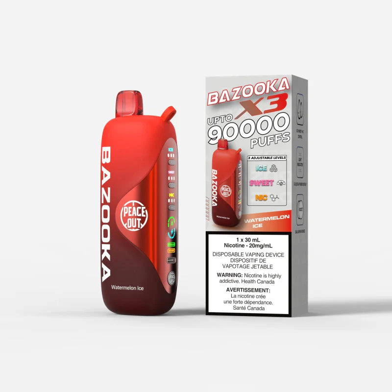 Bazooka 90K Watermelon Ice Disposable Vape