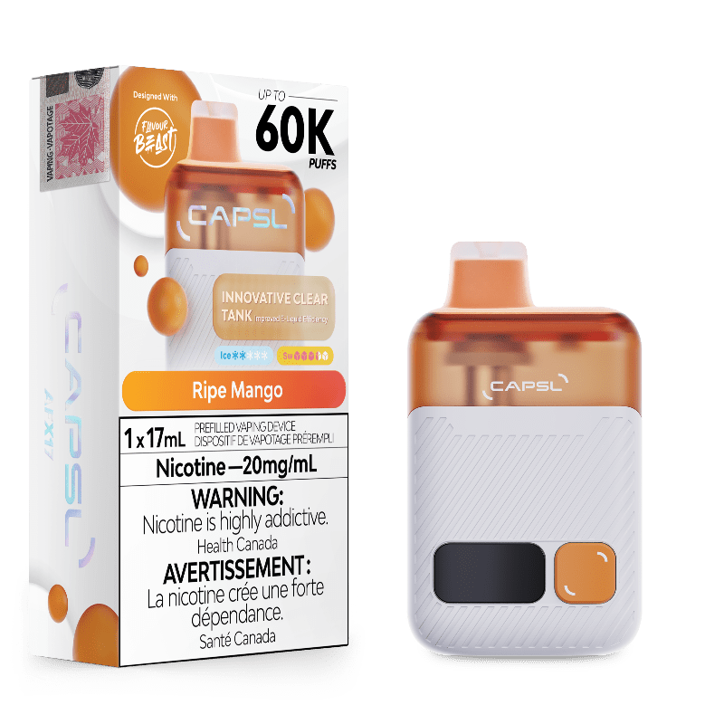 CAPSL 60k Ripe Mango Disposable Vape by Flavour Beast - DISPOSABLE - Mister Vapor