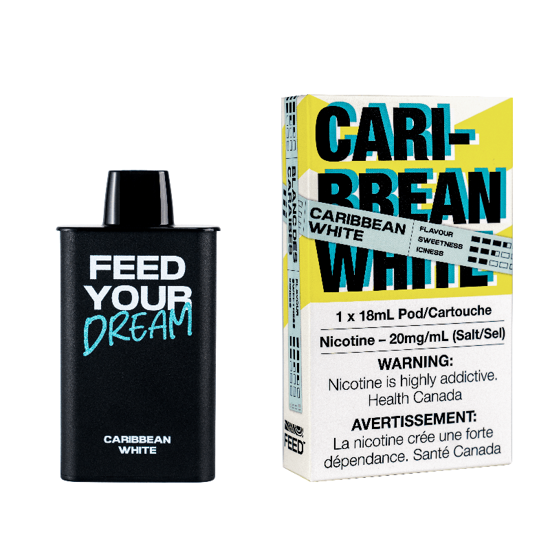 Feed Caribbean White Disposable Pod (9000 Puffs) - Pods - Mister Vapor