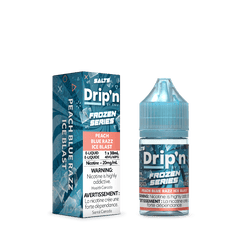 Drip'n Frozen Series Nicotine Salt 30mL - Peach Blue Razz Ice - E-Liquid - Mister Vapor