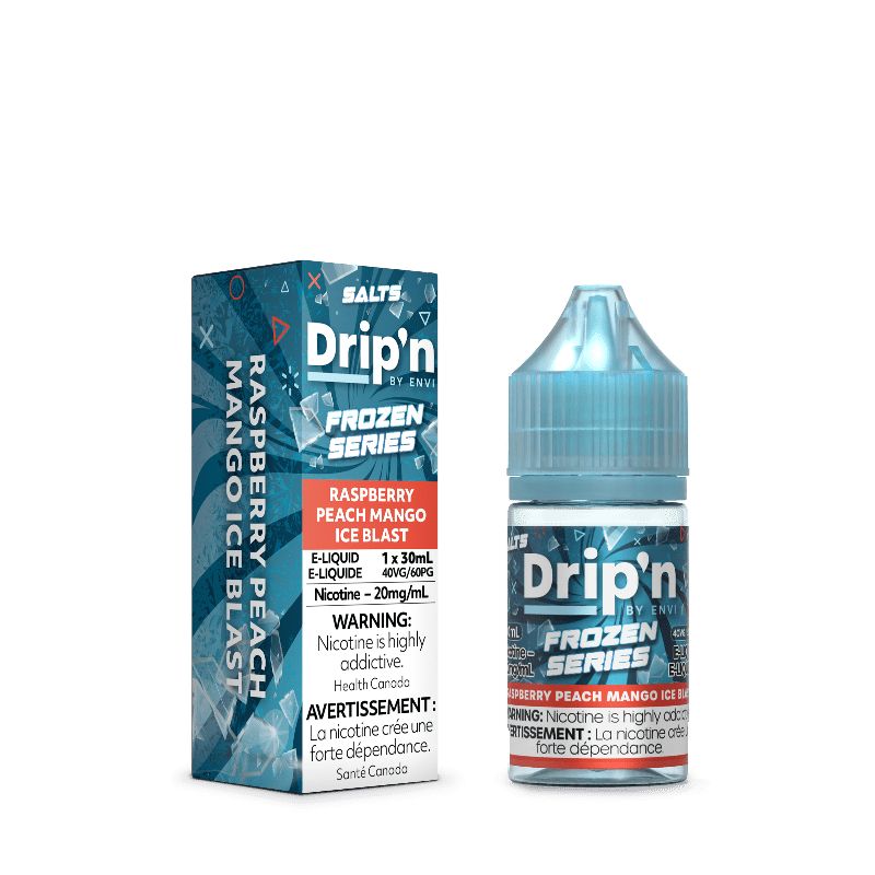 Drip'n Frozen Series Nicotine Salt 30mL - Raspberry Peach Mango Ice - E-Liquid - Mister Vapor
