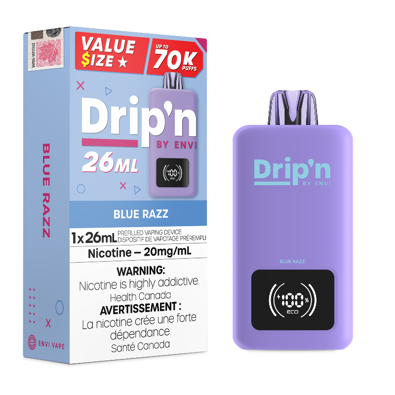 Blue Razz Drip'n 70k Value Series Disposable Vape
