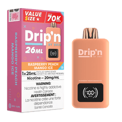 Drip'n 70k Value Series Disposable Vape - Raspberry Peach Mango Ice - DISPOSABLE - Mister Vapor