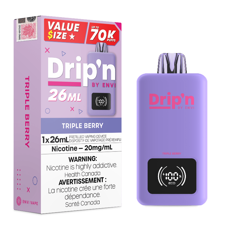 Drip'n 70k Value Series Disposable Vape - Triple Berry - DISPOSABLE - Mister Vapor