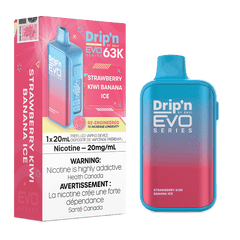 Drip'n Evo 63K by Envi Disposable Vape - Strawberry Kiwi Banana Ice - DISPOSABLE - Mister Vapor