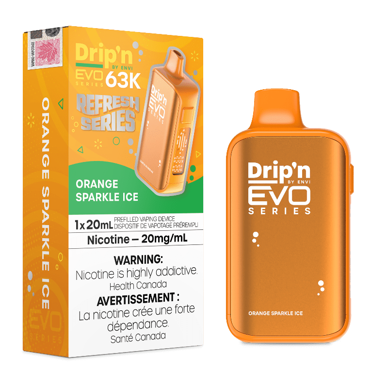 Drip'n Evo 63K by Envi Disposable Vape - Orange Sparkle Ice - DISPOSABLE - Mister Vapor