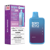 Drip'n EVO 28K Grape Ice Disposable Vape - DISPOSABLE - Mister Vapor