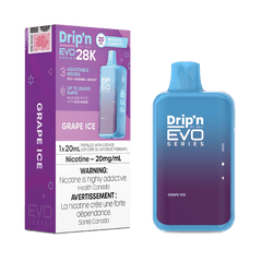 Drip'n EVO 28K Grape Ice Disposable Vape - DISPOSABLE - Mister Vapor