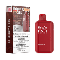 Drip'n EVO 28K Red Classic Ice Disposable Vape - DISPOSABLE - Mister Vapor