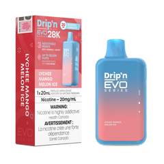 Drip'n EVO 28K Lychee Mango Melon Ice Disposable Vape - DISPOSABLE - Mister Vapor