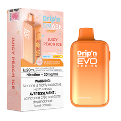 Envi Drip'n Evo 63K Disposable Vape - Juicy Peach Ice