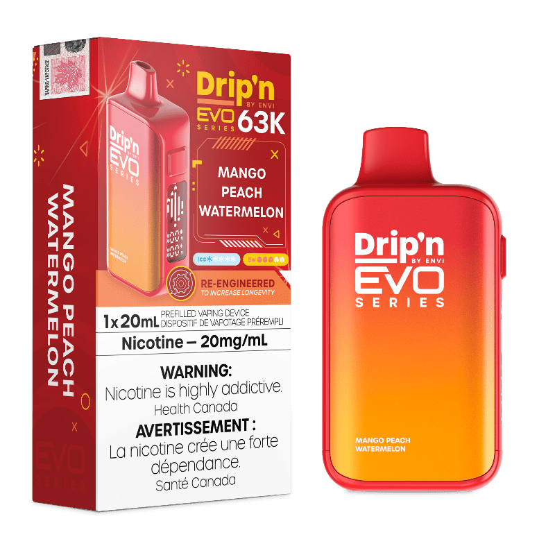 Drip'n Evo 63K by Envi Disposable Vape - Mango Peach Watermelon - DISPOSABLE - Mister Vapor