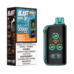 Grab now! Snazzy S Storm ice Drip'n fasta blast by envi disposable with ice blast mode and 30000 puffs. Available online and in store!