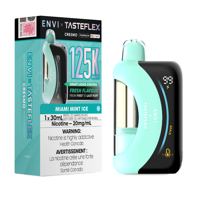Envi x Tasteflex Cresmo 125k Disposable Vape - Miami Mint Ice
