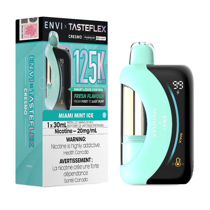 Envi x Tasteflex Cresmo 125k Disposable Vape - Miami Mint Ice - DISPOSABLE - Mister Vapor