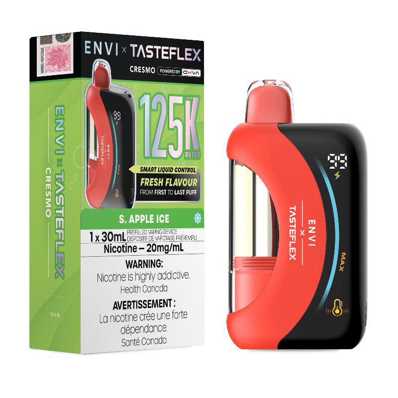 Envi x Tasteflex Cresmo 125k Disposable Vape - S.Apple Ice - DISPOSABLE - Mister Vapor