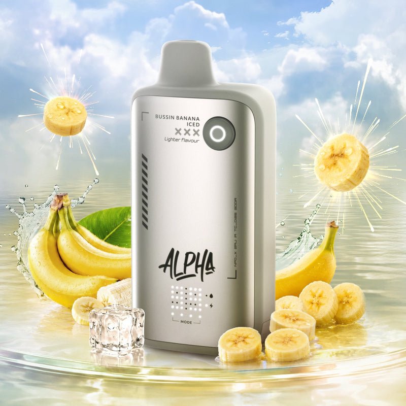 Flavour Beast Alpha Lite Series 80K Disposable Vape - Bussin Banana Iced, 30mL - DISPOSABLE - Mister Vapor