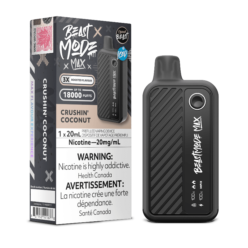 Beast Mode Max 18K Crushin' Coconut Iced Disposable Vape - DISPOSABLE - Mister Vapor
