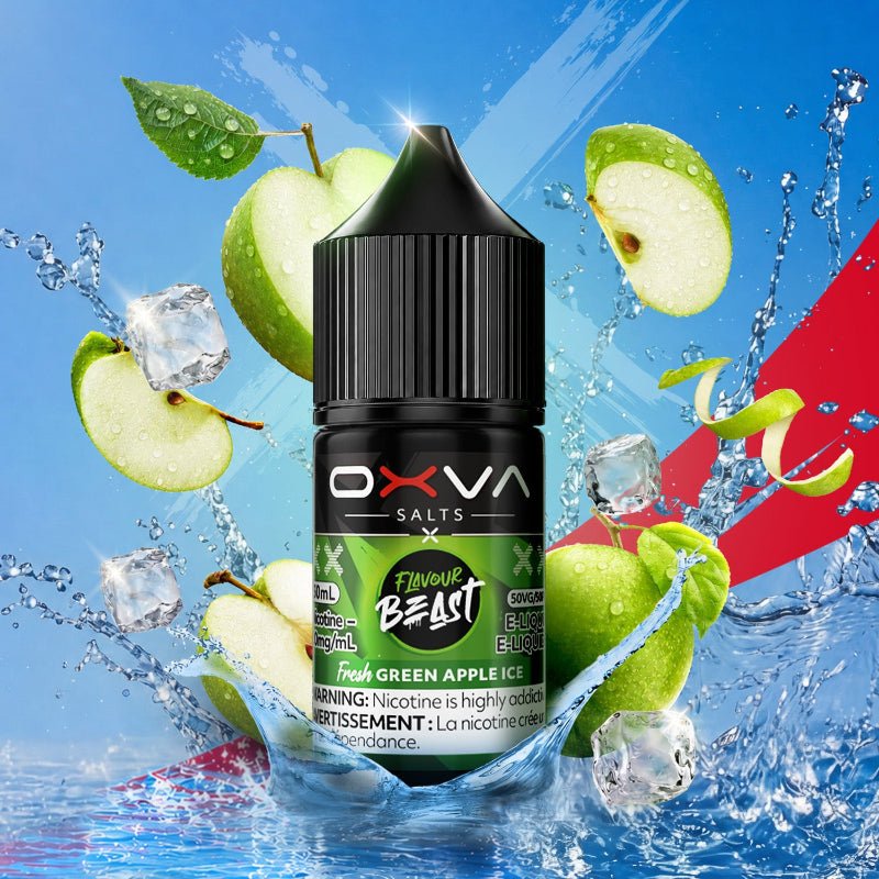 Flavour Beast x Oxva Nicotine Salts E-liquid - Fresh Green Apple Ice - E-Liquid - Mister Vapor