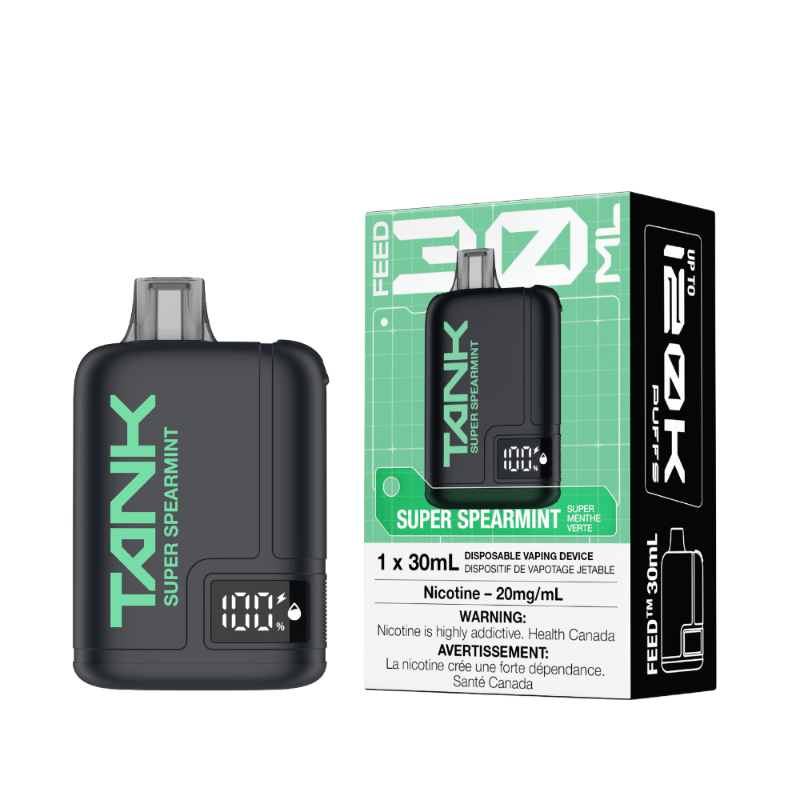 Feed Tank 120k - Super Spearmint Disposable Vape - DISPOSABLE - Mister Vapor