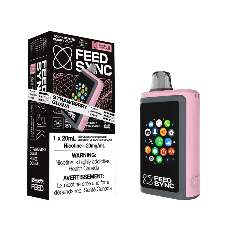 Feed Sync 25K Strawberry Guava Disposable Vape - DISPOSABLE - Mister Vapor