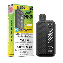 Beast Mode Max 2 50K Super Sour Lemon By Flavour Beast Disposable Vape