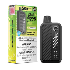 Beast Mode Max 2 50K Super Sour Pineapple By Flavour Beast Disposable Vape