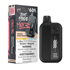 Flavour Beast - Beast Mode Max 3 60k Wicked White Peach Disposable Vape - DISPOSABLE - Mister Vapor