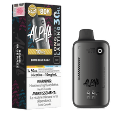 Flavour Beast Alpha 80K Disposable Vape 10MG - Bomb Blue Razz, 30mL - DISPOSABLE - Mister Vapor