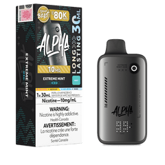 Flavour Beast Alpha 80K Disposable Vape 10MG - Extreme Mint Iced, 30mL - DISPOSABLE - Mister Vapor