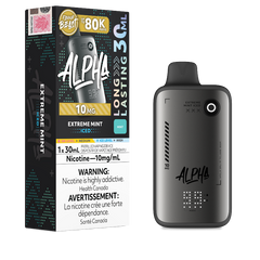 Flavour Beast Alpha 80K Disposable Vape 10MG - Extreme Mint Iced, 30mL