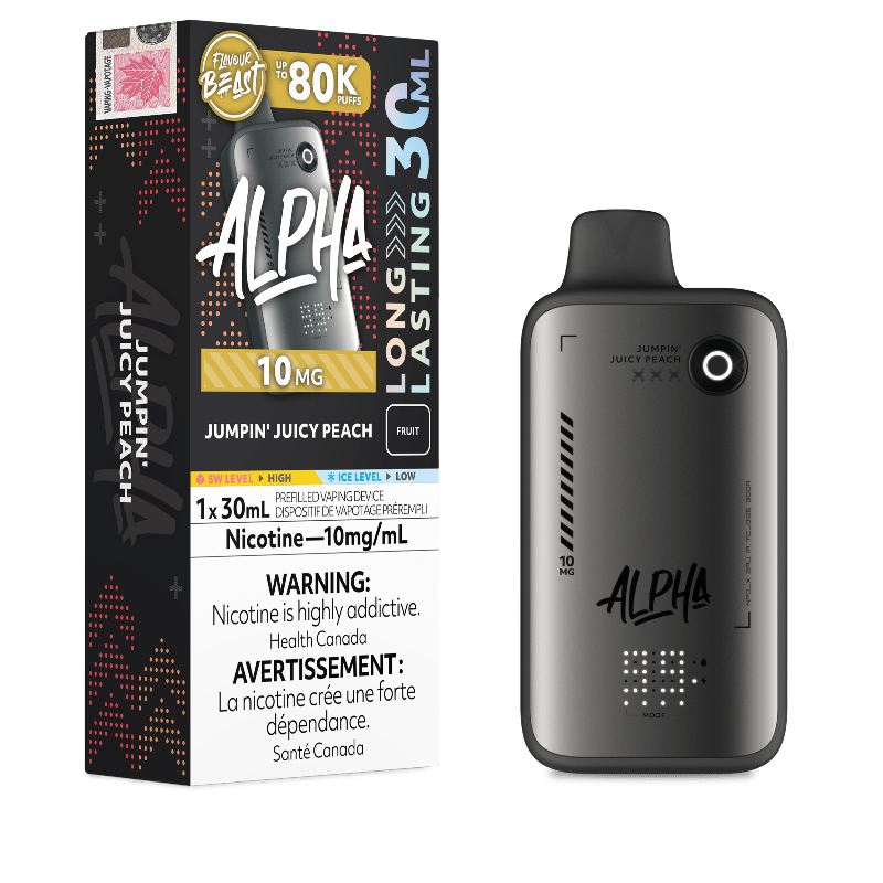 Flavour Beast Alpha 80K Disposable Vape 10MG - Jumpin' Juicy Peach - DISPOSABLE - Mister Vapor