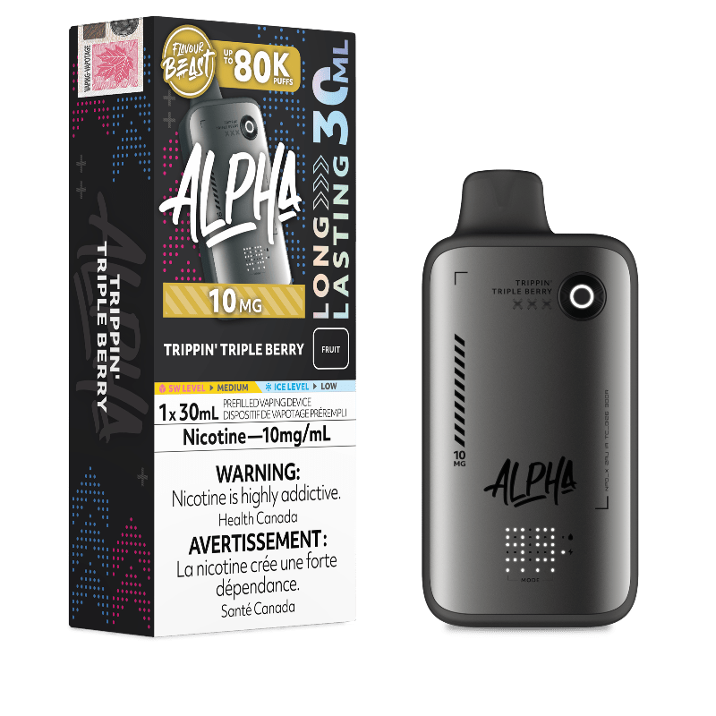 Flavour Beast Alpha 80K Disposable Vape 10MG - Trippin' Triple Berry - DISPOSABLE - Mister Vapor