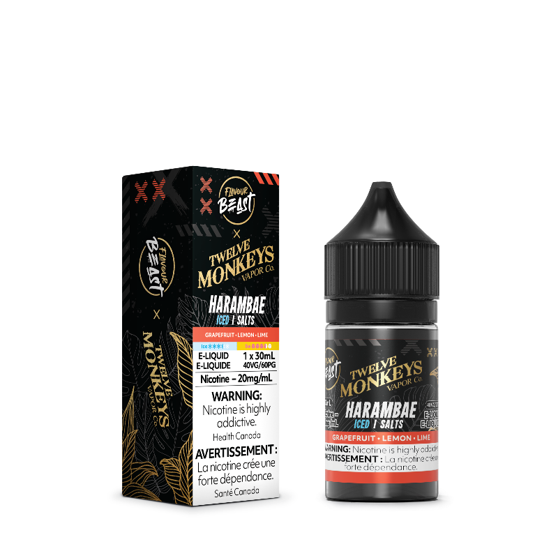 Flavour Beast x Twelve Monkeys E-Liquid Harambae Iced Salt
